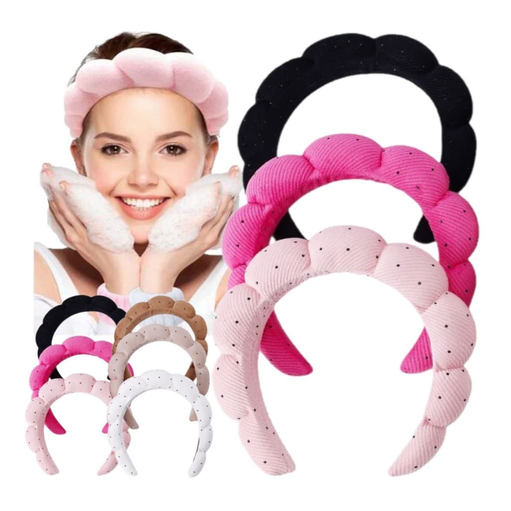 TIARA NUVEM ALMOFADADA PARA MAQUIAGEM