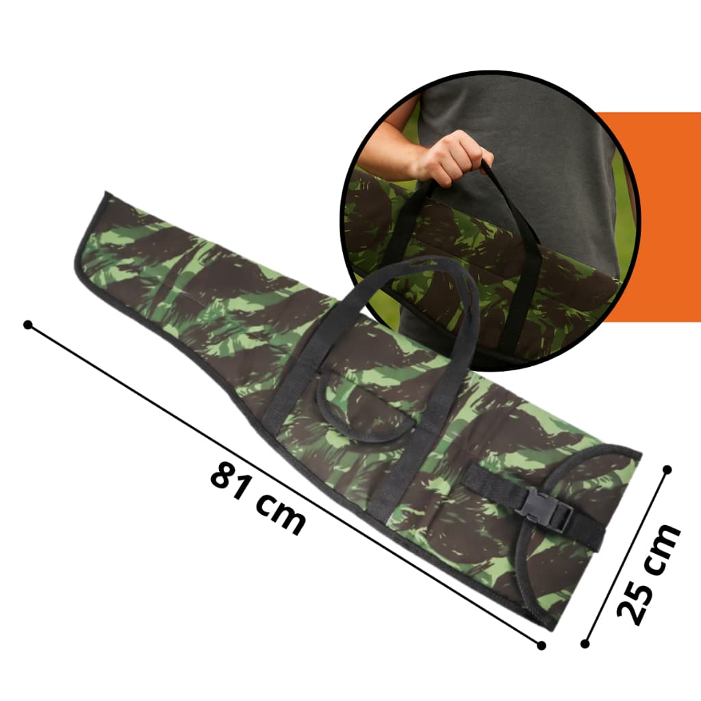 CAPA PARA ARMA DE CANO DESMONTADO DOBRADO C/ DIVISÓRIA INTERNA PARA CORONHA E CANO - 81CM