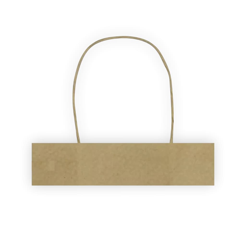 Alça Papel Kraft Torcido Para Sacolas -1.000 Unidades 19cm