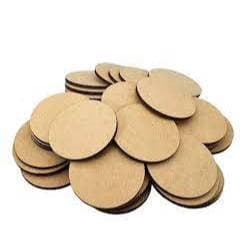 Bolacha Porta Copo 7,5x7,5 Mdf Natural  30 Unidades