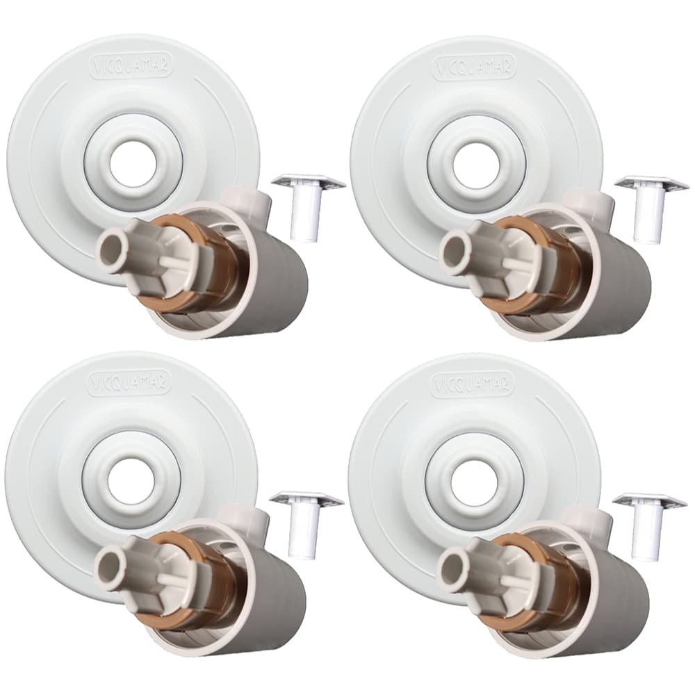 Dispositivos De Hidromassagem 4 peças Bico Jato Sobrepor Em Abs Encaixe 50mm Piscina Alvenaria