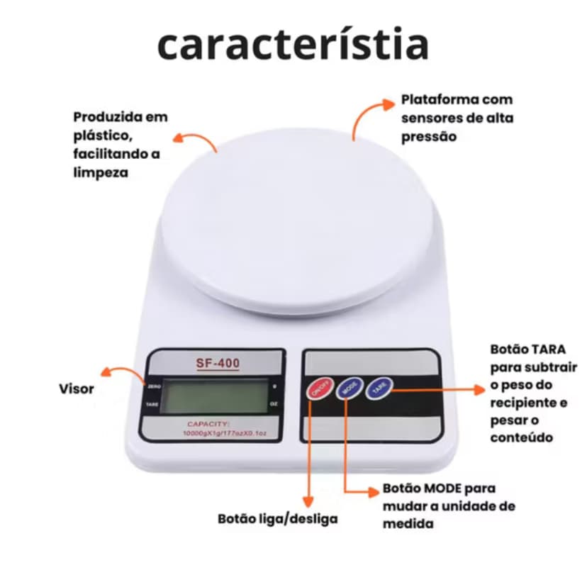 Balança de cozinha digital até 10kg/ ou kit comTermometro/  #balançadecozinha