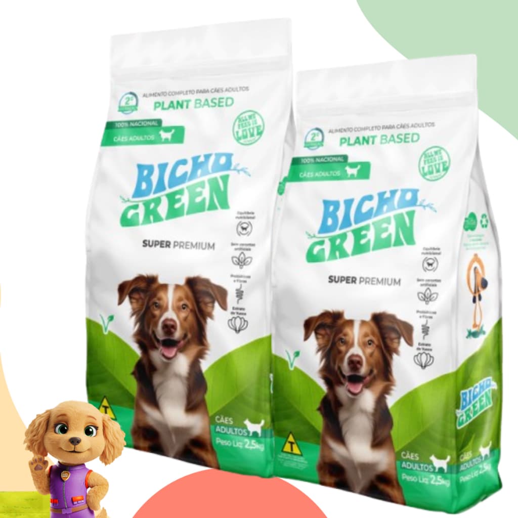 Ração Bicho Green Super Premium para cães Adultos - 5kg