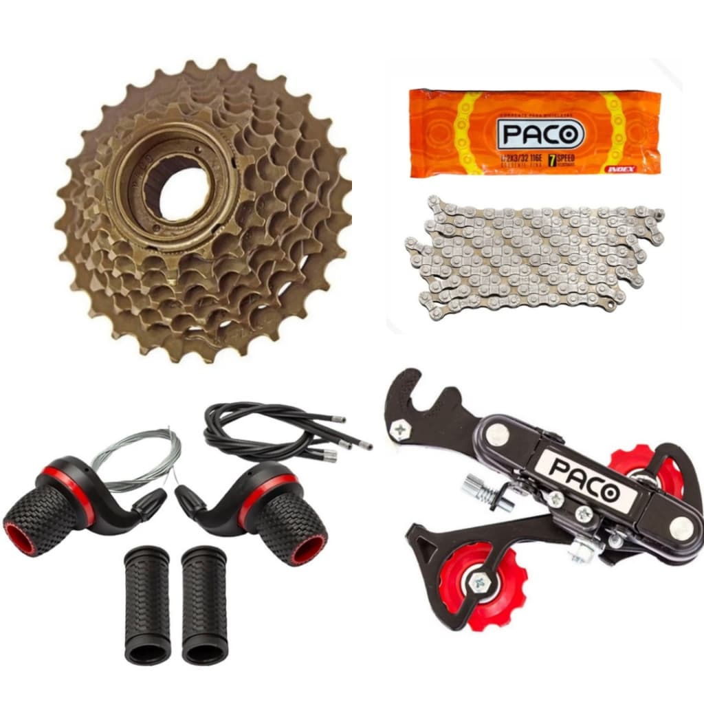 kit Relação 18v Passador Punho + Catraca 6v + Corrente Tec
