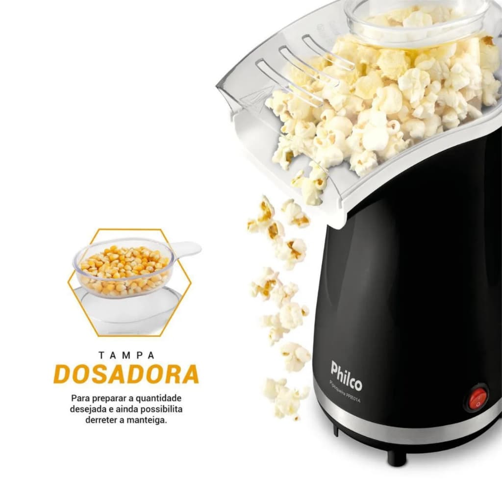 Pipoqueira Elétrica Sem Óleo Philco 1200W PPIE01A 110V