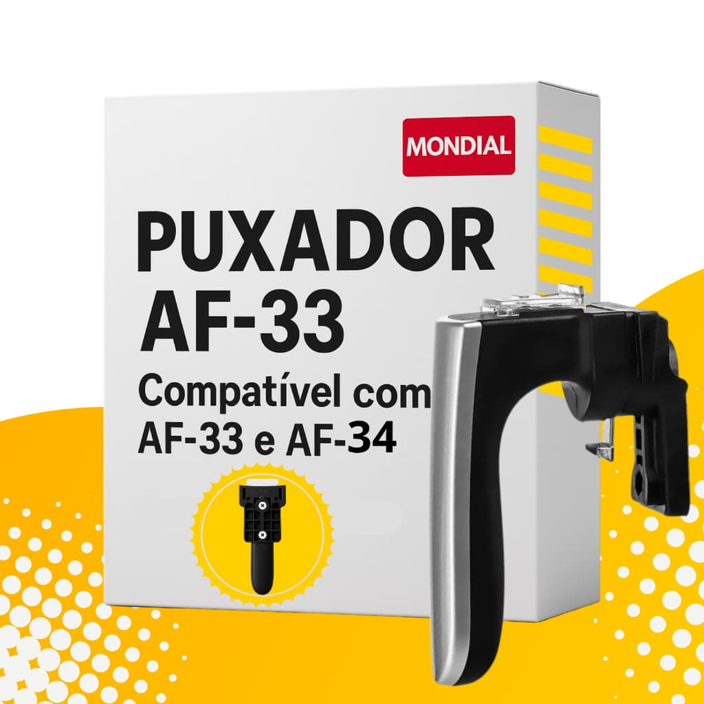Puxador Air Fryer Mondial Acessórios Modelo AF-33 AF-34 3,2Litros