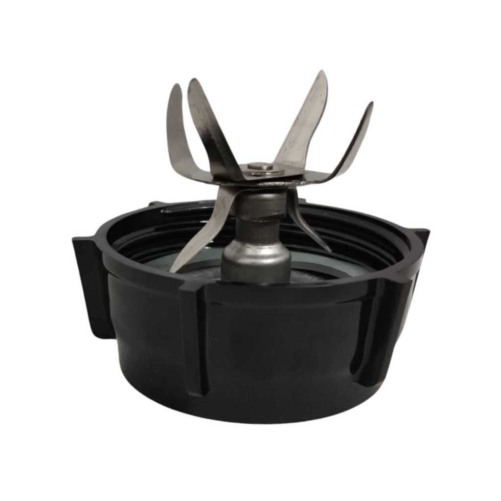 Kit Reposição Base Lâmina Aço Inox 6 Pontas e Borracha Anti-Vazamento Compatível Liquidificador Oster Classico
