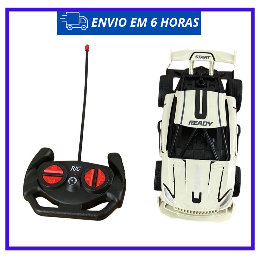 Brinquedo Carro RC Esportivo com Carregador USB e Função Vapor