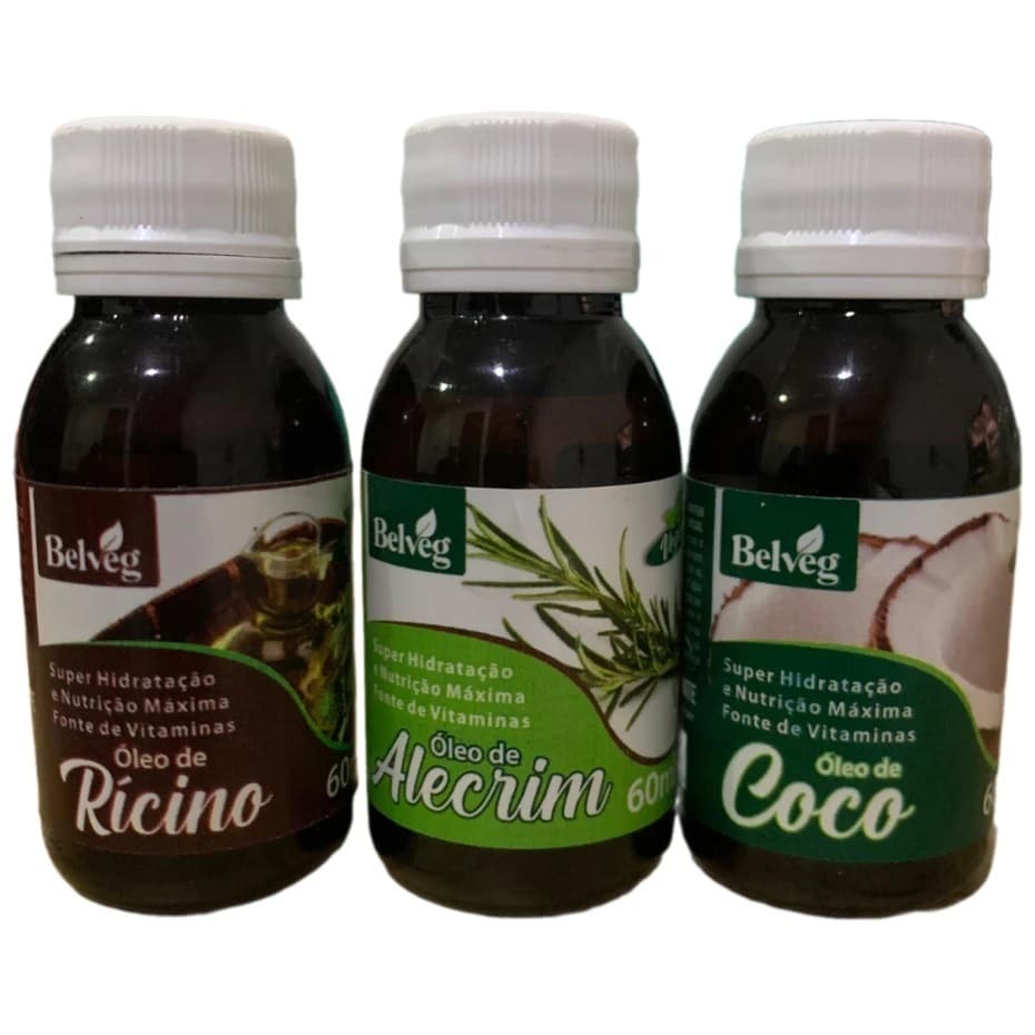Terapia Capilar Misturinha Belveg Óleo de Coco + Rícino + Alecrim 60ml