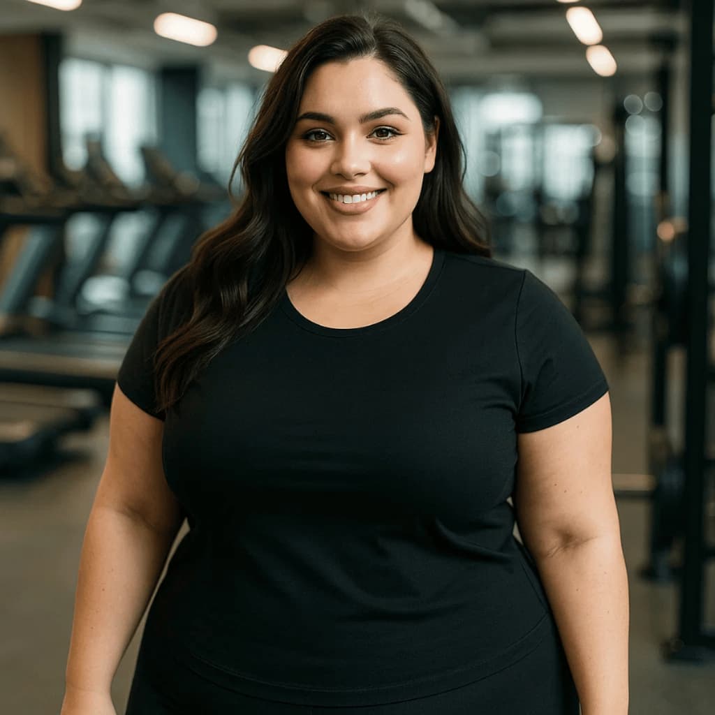 Camiseta Plus Size Academia Feminina - Ideal para Treino, Confortável e Moderna 100% Algodão