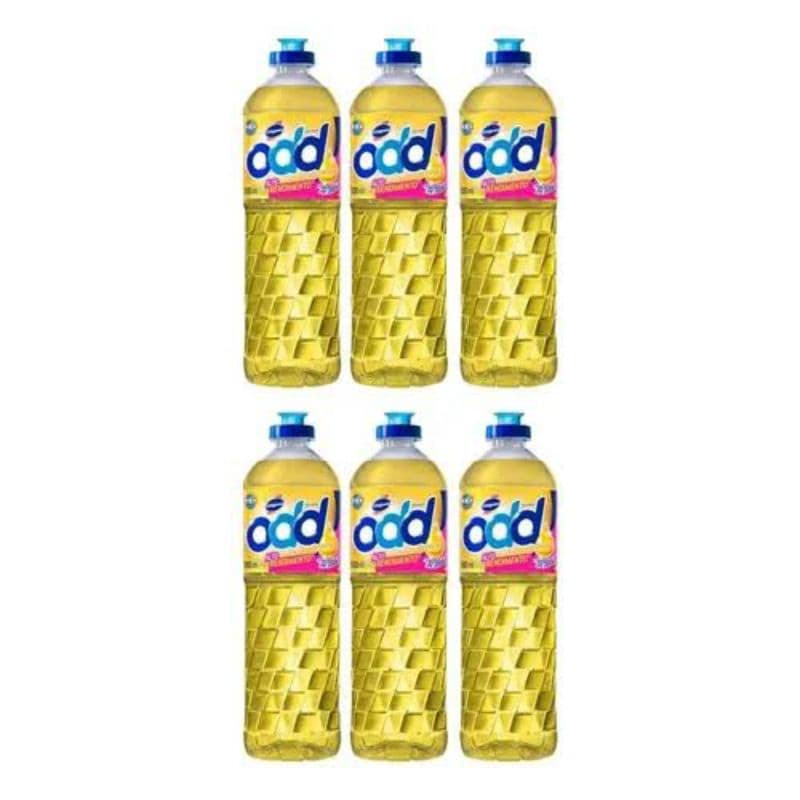 Detergente ODD Neutro Clear Original Sortido 500ml | Kit 6 Unidades | Lava Louças Poderoso | Frete Grátis