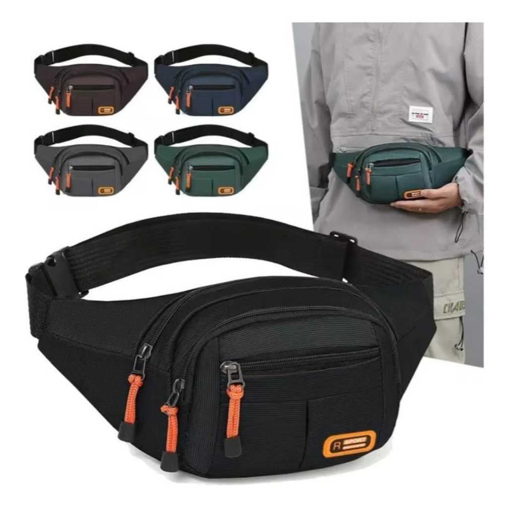 Pochete Masculina De Alta Qualidade Espaçosa 4 Bolsos