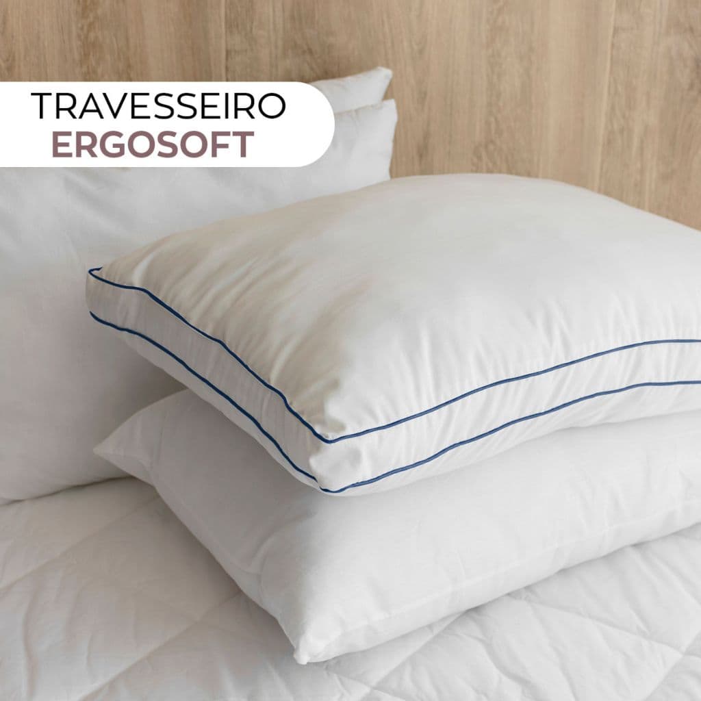 Travesseiro Ortopédico Ergonômico Ultra Macio Ergosoft 50x70cm Camesa