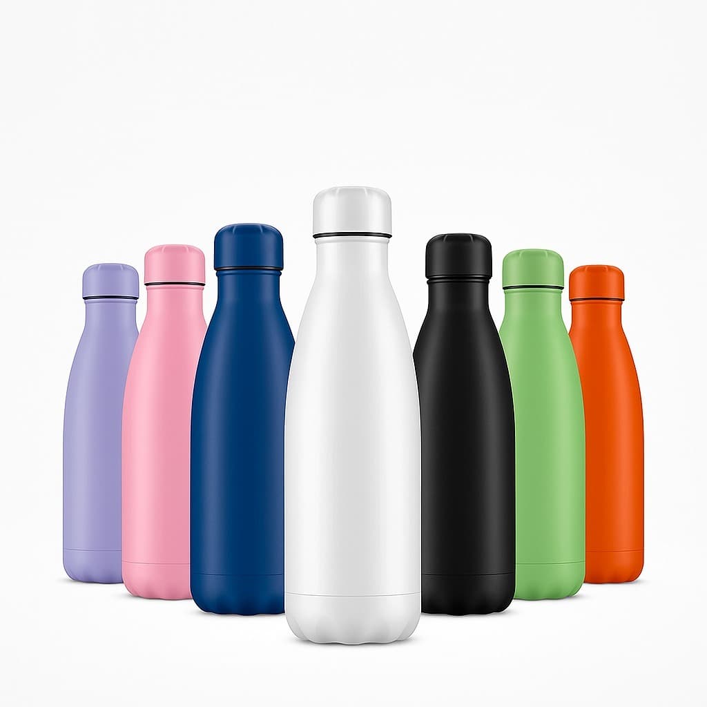 Garrafa de Água Squeeze 500ml Garrafa Água Térmica Inox Colorida Academia Escola Trabalho Escritório