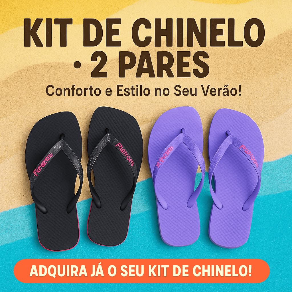 Kit 2 Pares Chinelo Feminino Confortável Leve e Ortopédico Do 33 ao 40 Envio Imediato