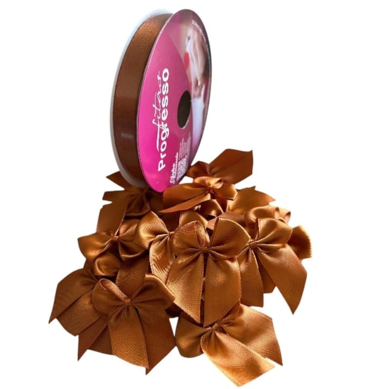 Kit com 100 unds Laço de Cetim Nº 5 + Rolo de Fita – Artesanato, Festas, Lembrancinhas e Decorações
