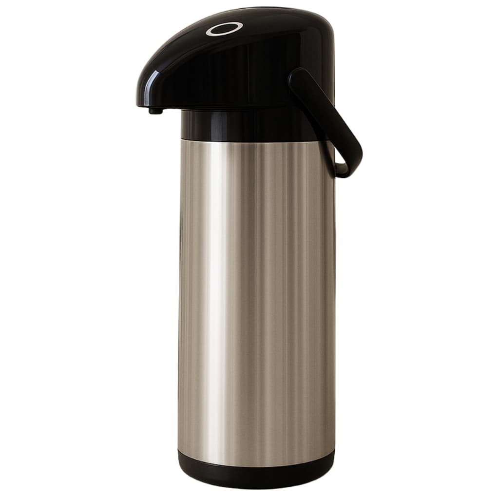 Garrafa Térmica De Inox 1Litro Verona Pressão Lançamento Unitermi Café  Chá  Água