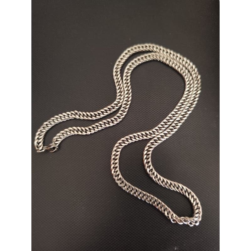 CORRENTE CORDÃO COLAR MASCULINA ELO DUPLO AÇO INOX