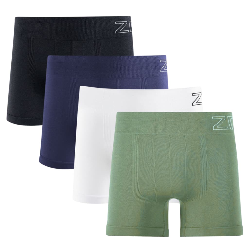 Kit 4 Cueca Boxer Masculina Poliamida Zee Rucci Plus Size Original Lisa Básica