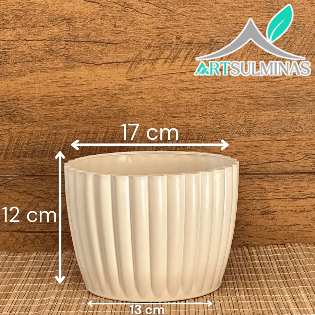 Vaso Cachepô N3 Moderno Decorativo para Flores e Plantas  mesa Casa Sala Escritório Estilo Grego