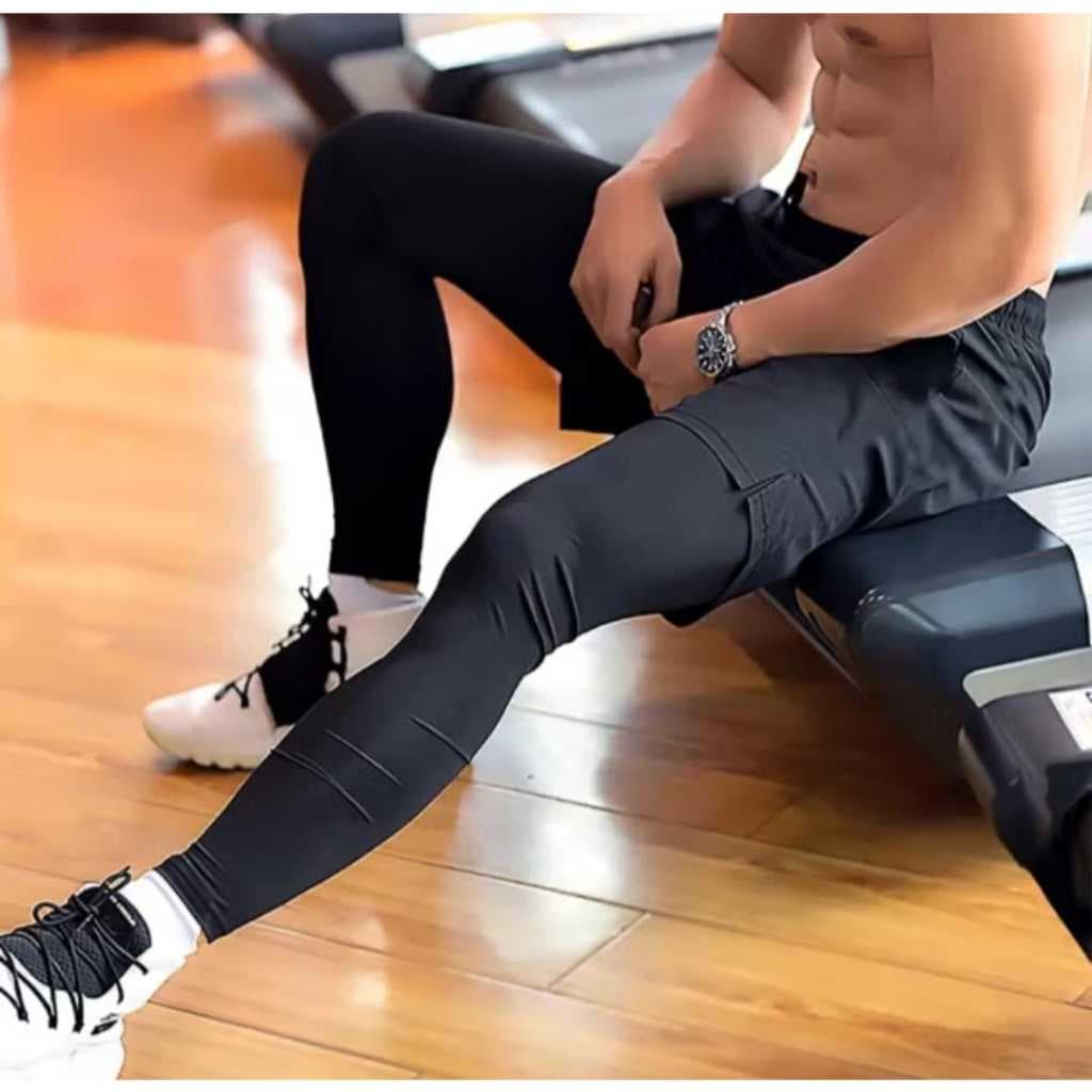Calça Térmica Motoboy Segunda Pele Suplex Poliéster Flanelado Ajustável ao Corpo Esportiva Academia