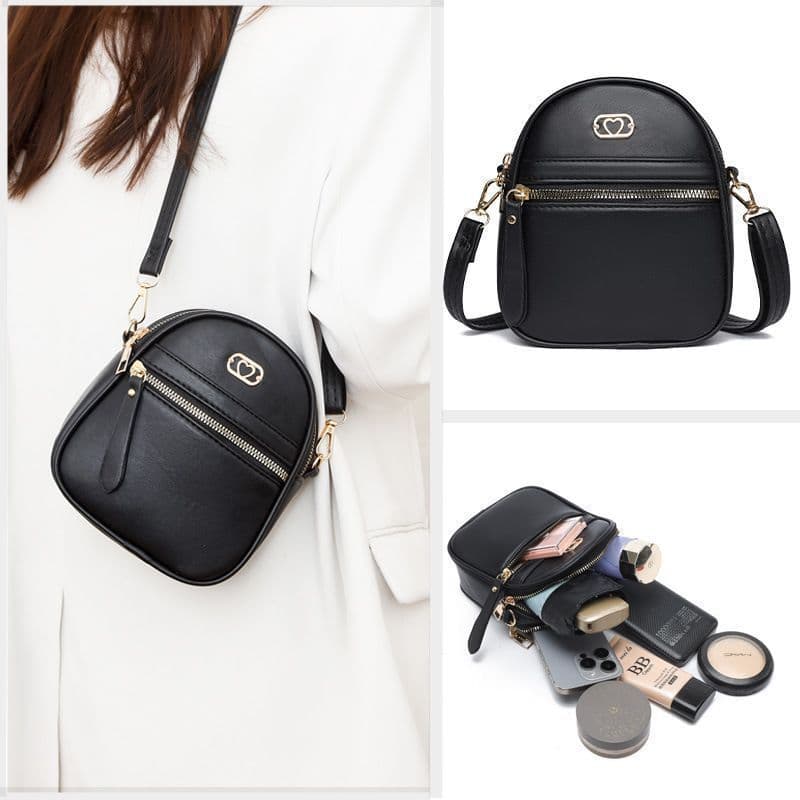 Bolsa Feminina Transversal Mini | Bolsa de Celular Moderna com Zíper | Bolsa Pequena Versátil 2025