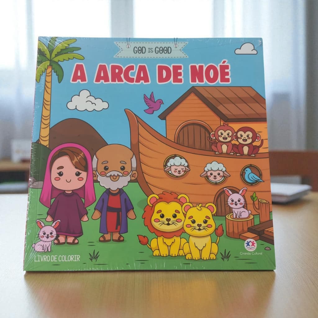 Livro de Colorir A Arca de Noé para Crianças - Bíblico e Divertido Ciranda Cultural
