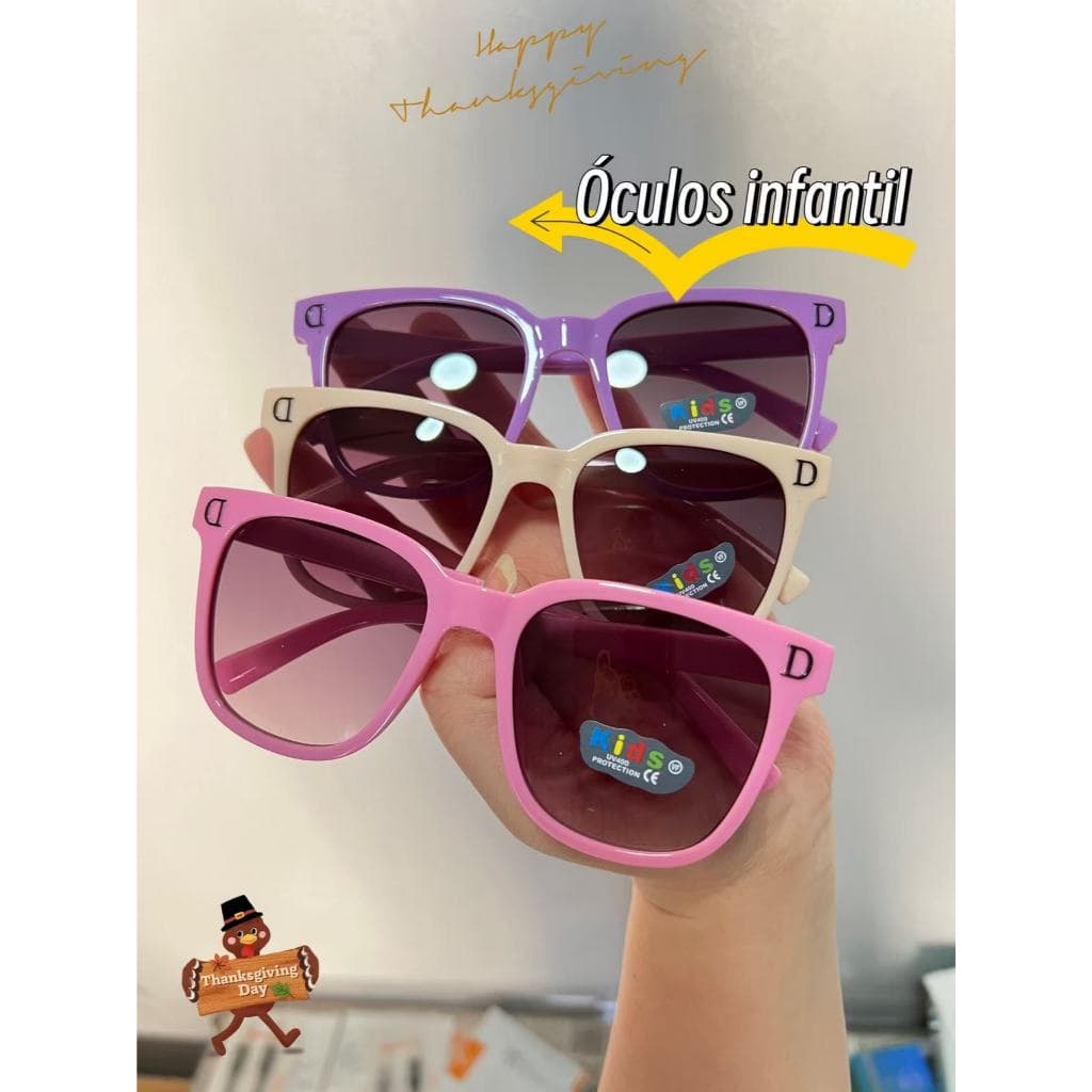 Oculos de sol infantil menina 3-10 anos