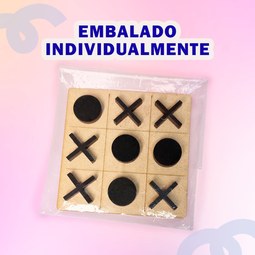 30 Jogos da Velha Tabuleiro Educativo MDF Artesanal Lembrancinhas Festas