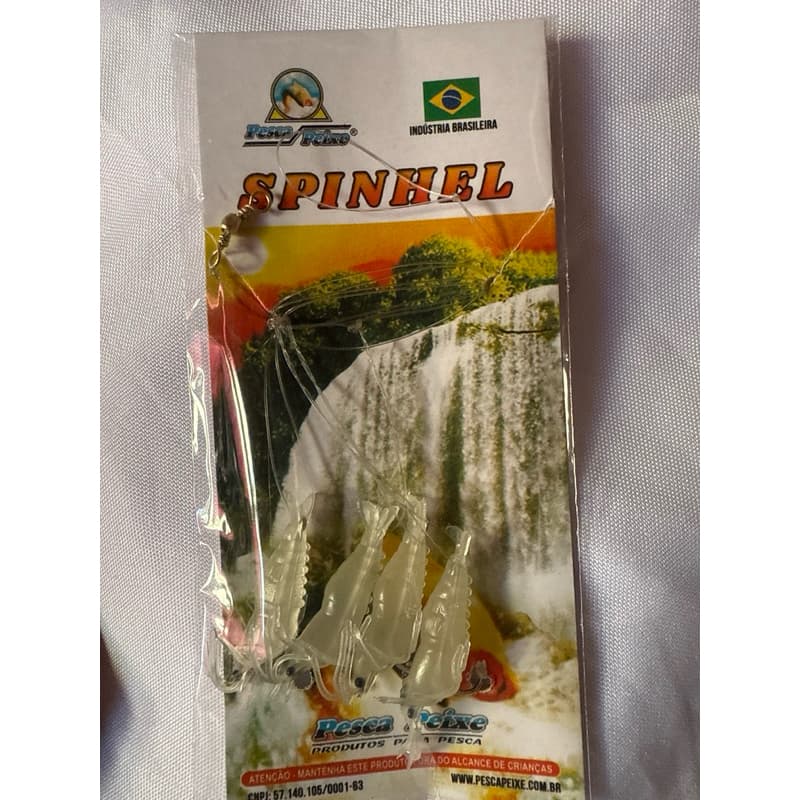 chicote de camarao luminoso pesca no mar Isca Sabiki  Com 4 Anzóis Camarão