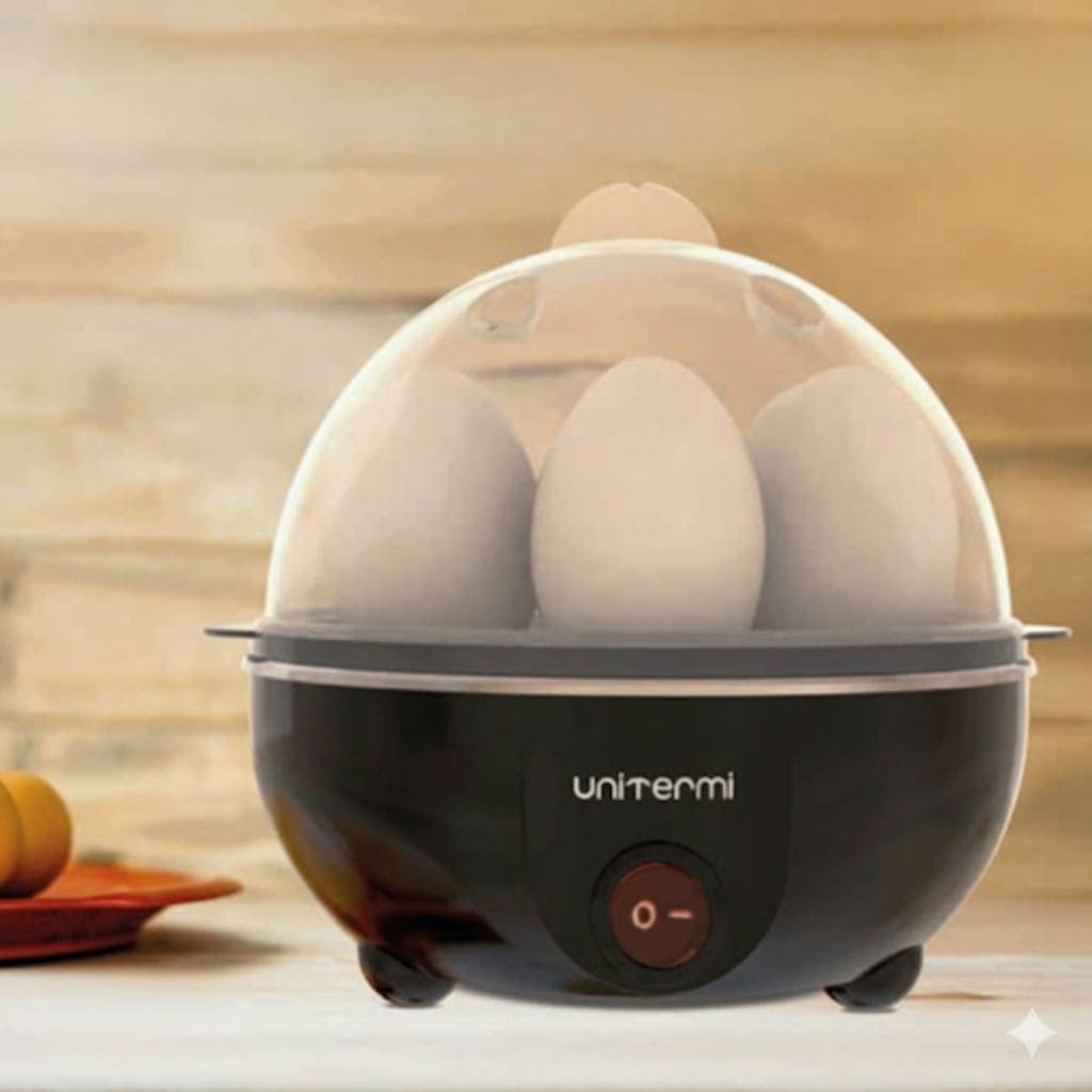 Cozedor De Ovos Portátil Elétrico A Vapor Para Até 7 Ovos