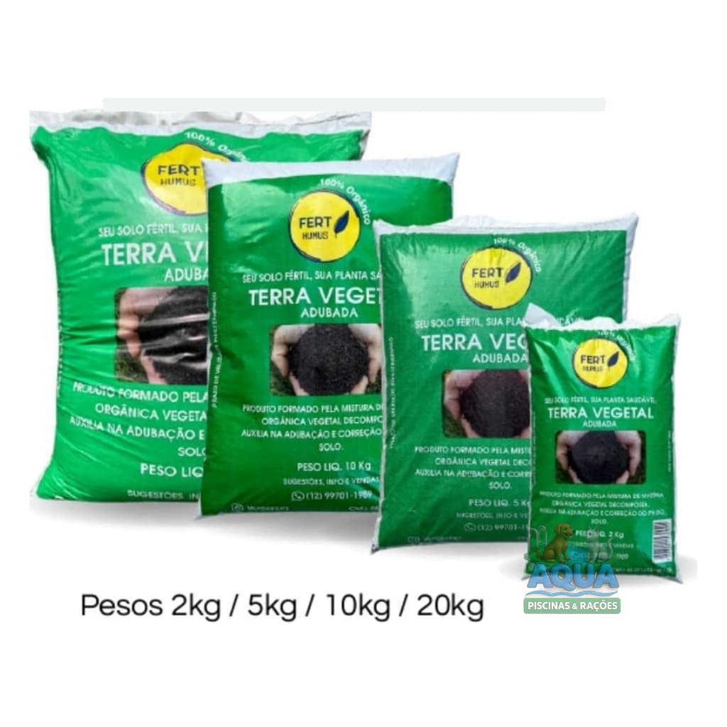 Terra Adubada Para Plantas e Jardim - Terra Pronta Para Jardinagem Mudas Flores Horta e Vaso - 2kg | 5kg | 10kg | 20kg