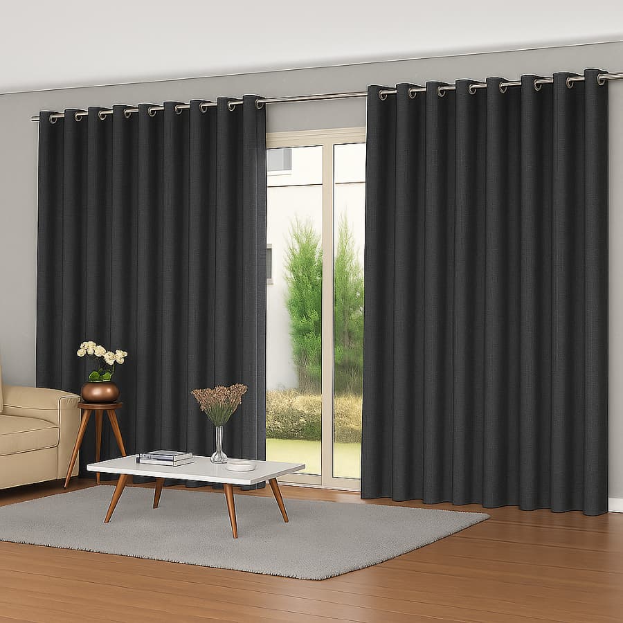 Cortina Blackout 2,50 x 2,30 em Tecido Blecaute Corta Luz P/ Varão C/Ihos