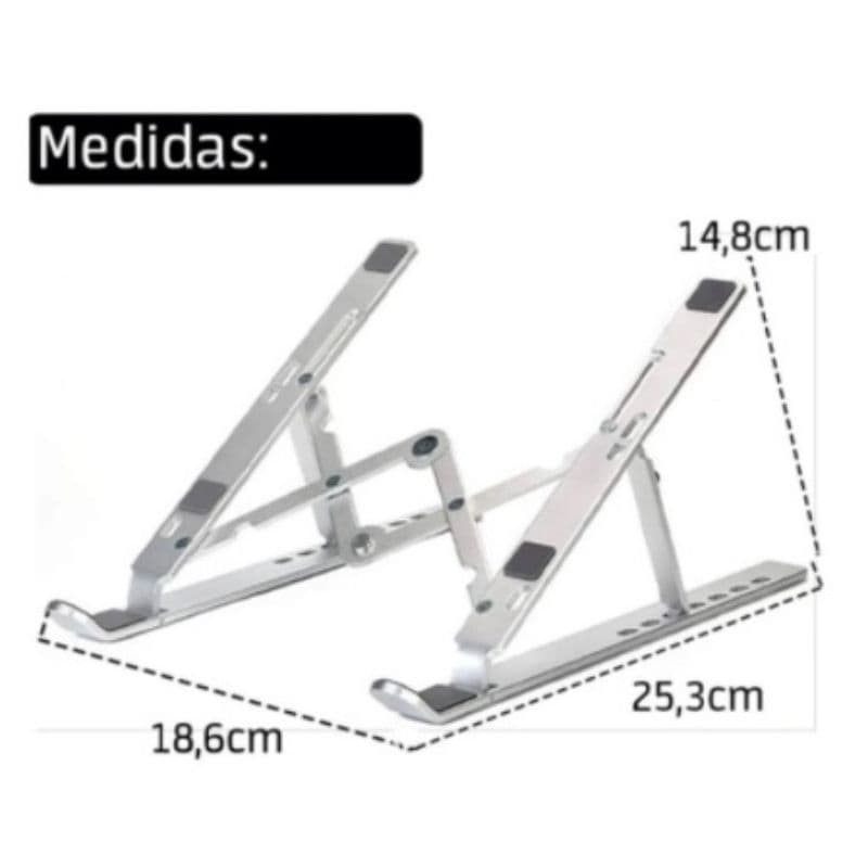 Suporte Apoio De Notebook Laptop Compacto Articulado Preto Suporte Base