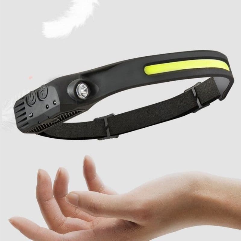 KIT 4 Lanterna de Cabeça Recarregável 3 Led Corpo Motion Camping Torch Light Lamp Com Usb