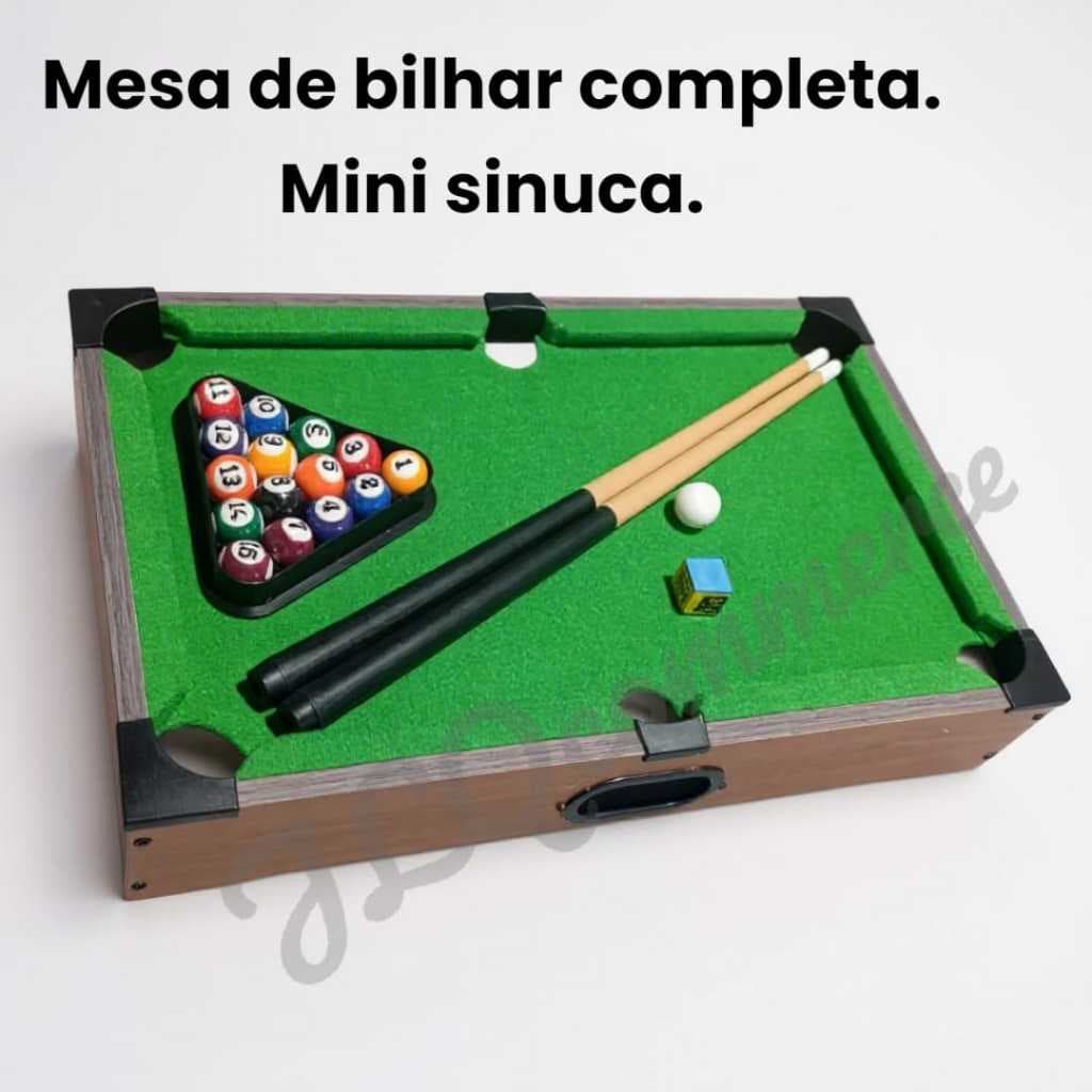 Mini Mesa De Sinuca Bilhar Sinuca Snooker Mesa Portátil Jogo De Sinuca Completo