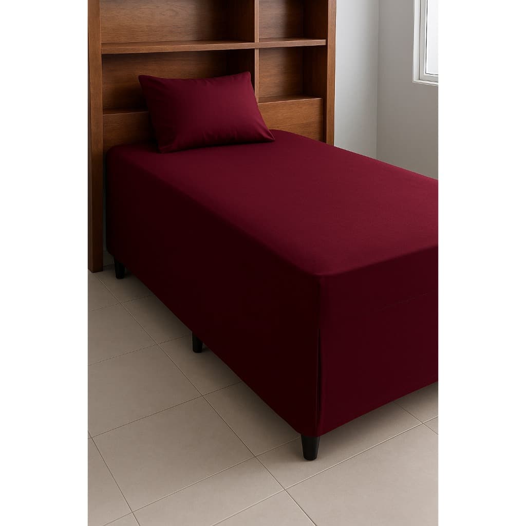 Lençol Solteiro Box Conjugado 2 Peças | Modelo Luva 45cm Altura – Conforto, Proteção e Praticidade