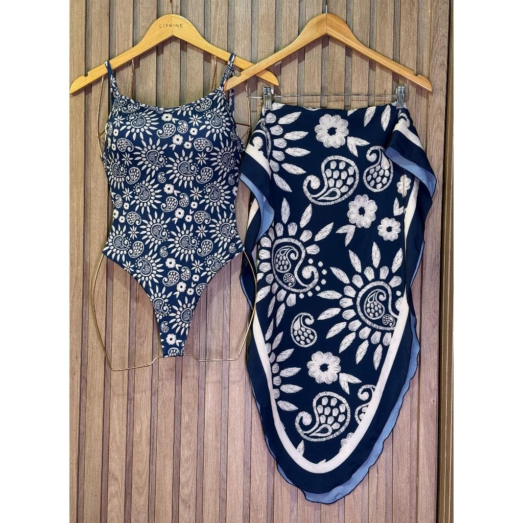 Kit Verão Body Maiô e Saída de Banho Style Curto Gringa