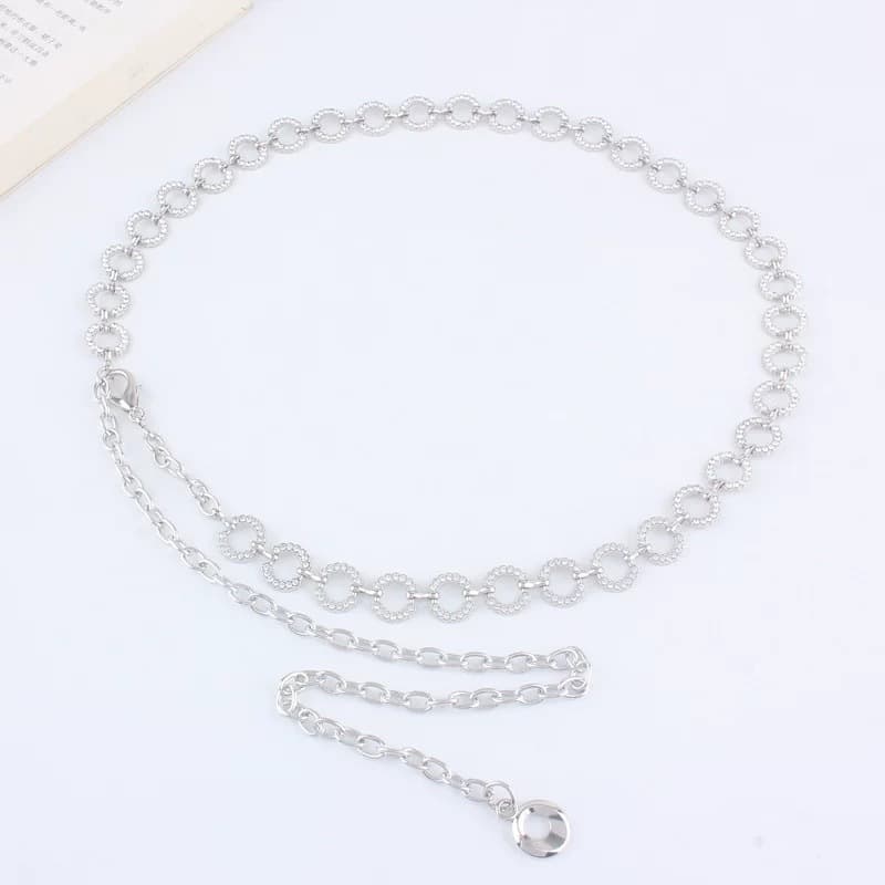 Corrente de cintura feminina da moda - anel de diamante pequeno personalizado
