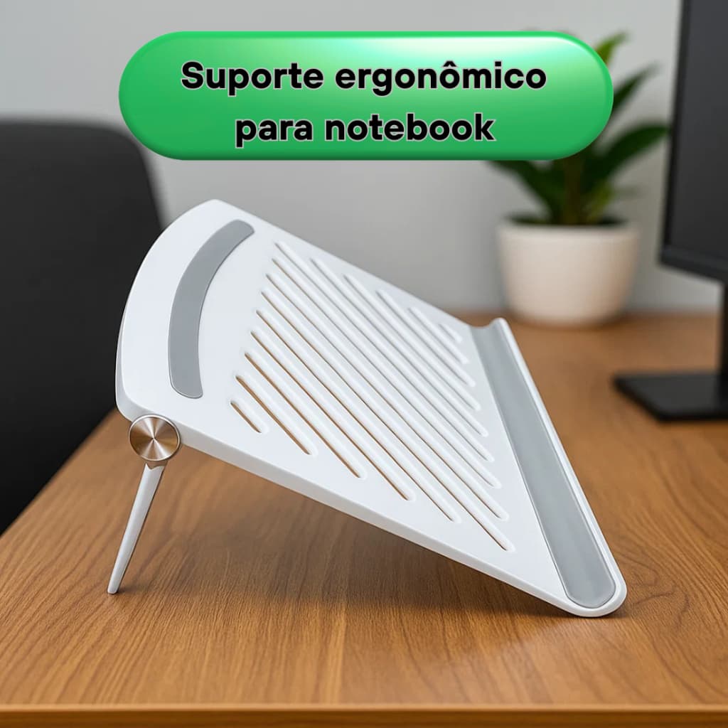 Suporte Notebook Laptop Macbook Tablete Ergonomico de Mesa Portátil Ajustável até 17 Polegadas