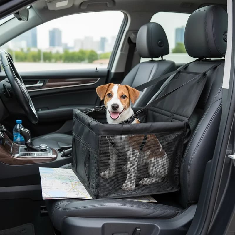 Cadeira ..PRETA... de Transporte   de Luxo  Segurança Pet Carro Cachorro e Gatos