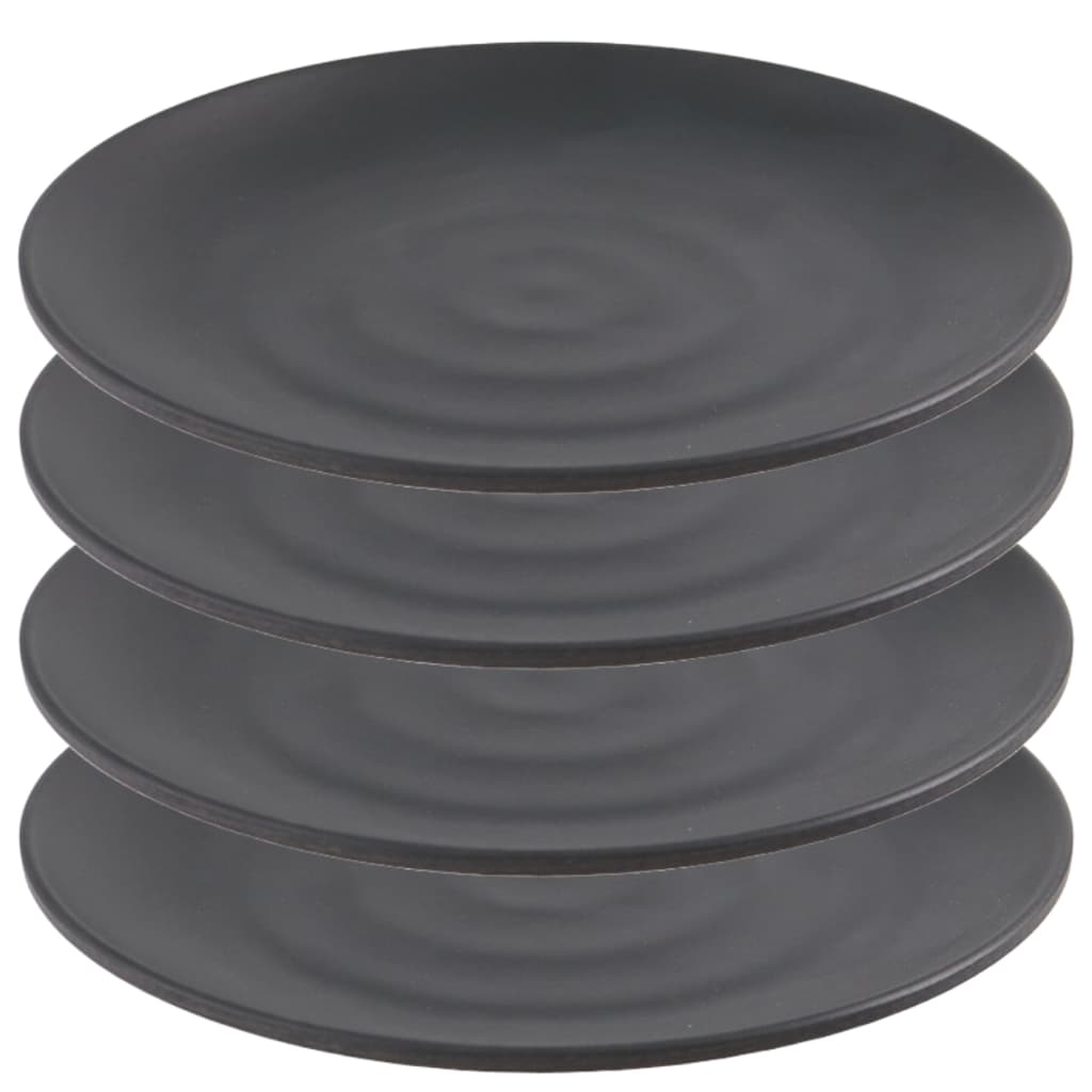 Kit 4 Prato Japonês Redondo Oriental Melamina P/ Sushi 25,5cm