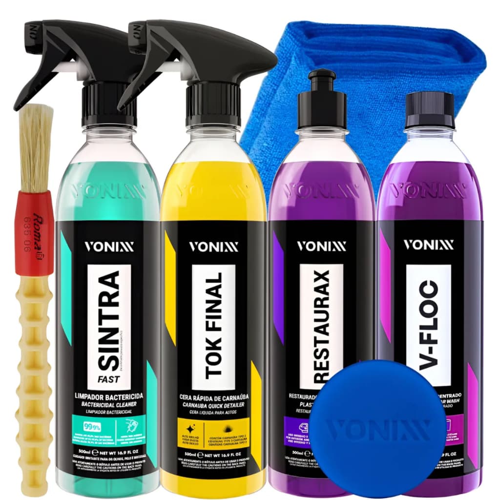 Kit Shampoo V-floc Restaurax Sintra Cera Tok Final Vonixx