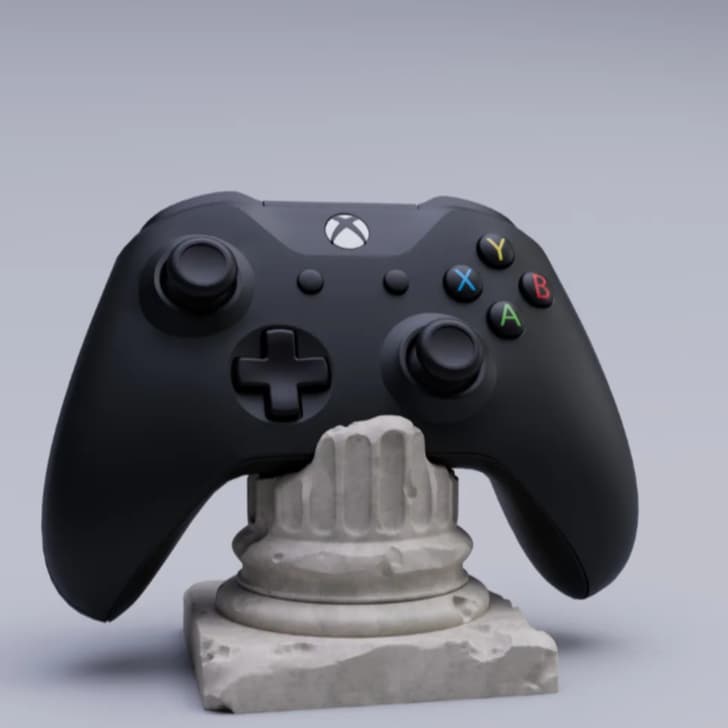 Suporte para Controle Xbox Series e Xbox one formato Pilar Romano