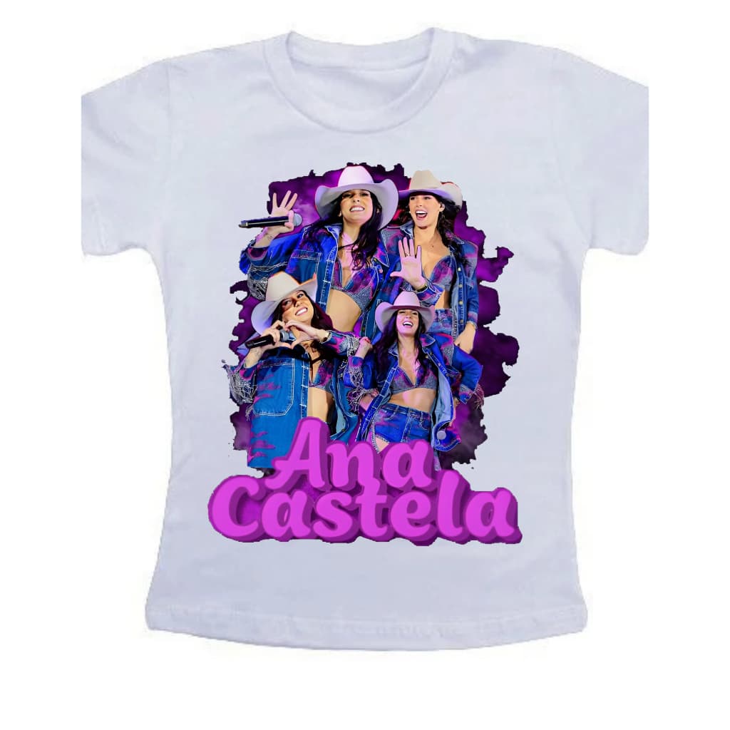 Camiseta Feminina Cantora Ana Castela Boiadeira Sertanejo novo modelo camisa algodão