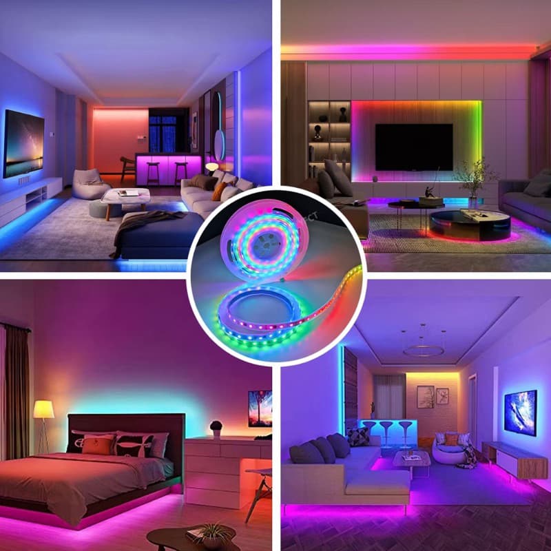 Fita Led Digital Rgb Endereçável 2811 Ip67 300Leds 5 Metros