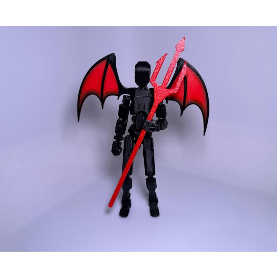 Asas do Diabo para Dummy 13 Decoração Acessórios - Impressão 3D