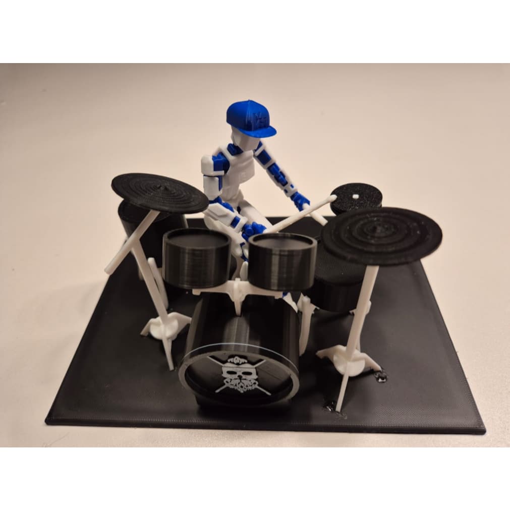 Kit Baterista Completo para Dummy 13 Acessórios Decoração Bateria Musica Enfeite - Impressão 3D
