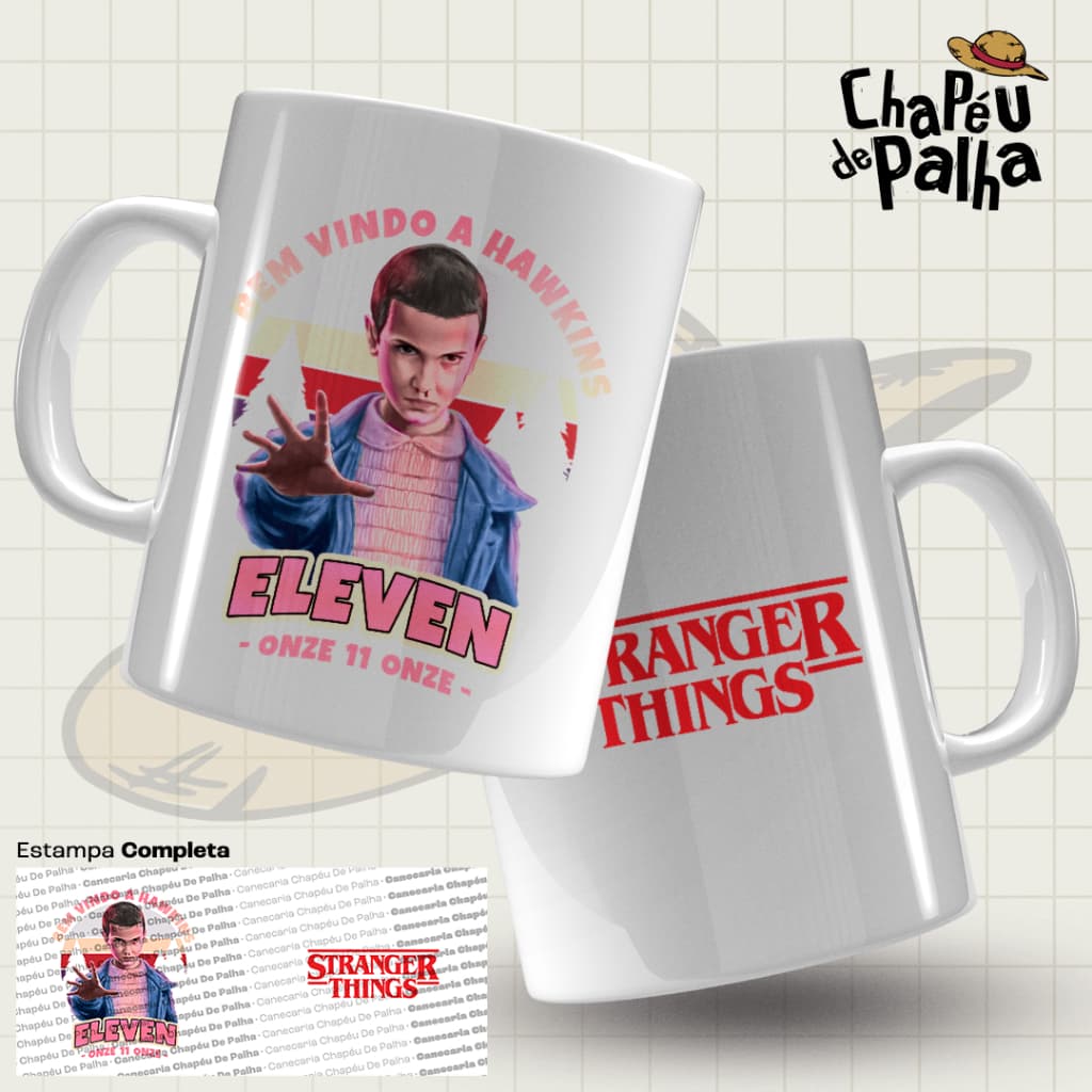 Caneca Sublimada - Personalizada - Eleven - Série - Stranger Things