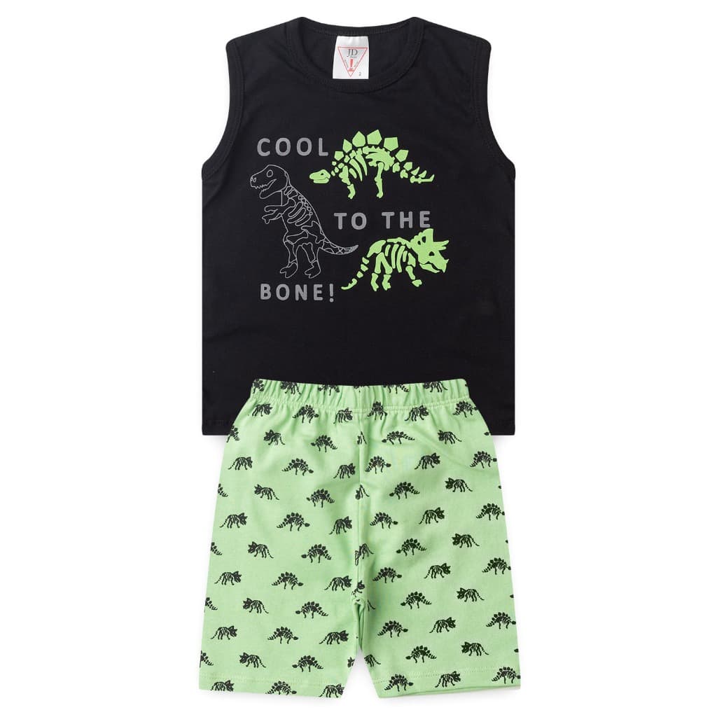 Conjunto de Verão Menino Dinossauros - JD Kids - 3886